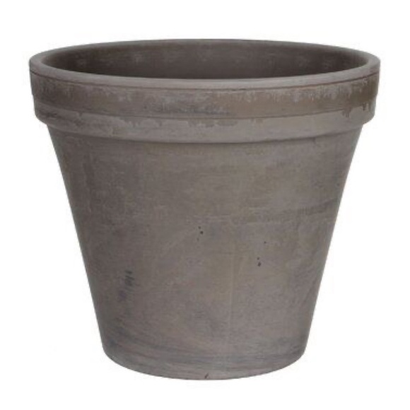 Dark Basalt Clay Standard Flower Pot Planter - Picture 2 of 14